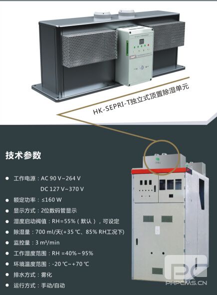  HK-SEPRI-T型頂置式除濕裝置安裝圖