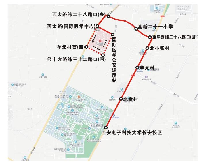 8月25日西安市將開通185路公交